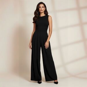 Elegant Black Sleeveless Jumpsuit